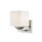 Z-Lite Quube 1 Light Vanity, Brushed Nickel & Matte Opal 2104-1V - alternate 3